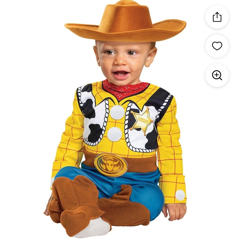 ⚡️Disguise Baby Boys' Woody Deluxe Infant Costume Multi (12-18 Months) with hat!